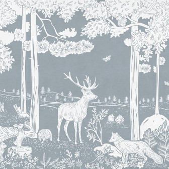 Monochrome Forest - Blue, Kikki Belle