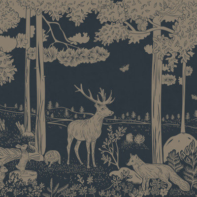Monochrome Forest - Blue Vintage, Kikki Belle
