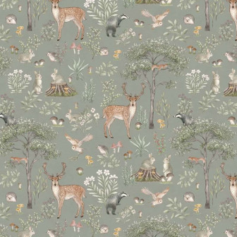 Tapet cu design forestier pentru camera copiilor