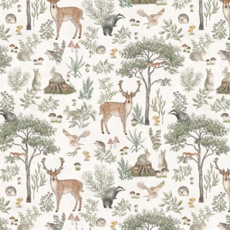 Tapet cu motive forestiere pentru copii, XTDeco.ro