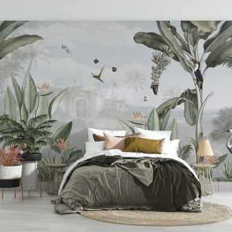 Tapet personalizat cu design botanical