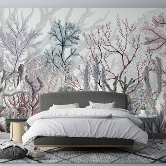 Fototapet personalizat cu corali și plante marine